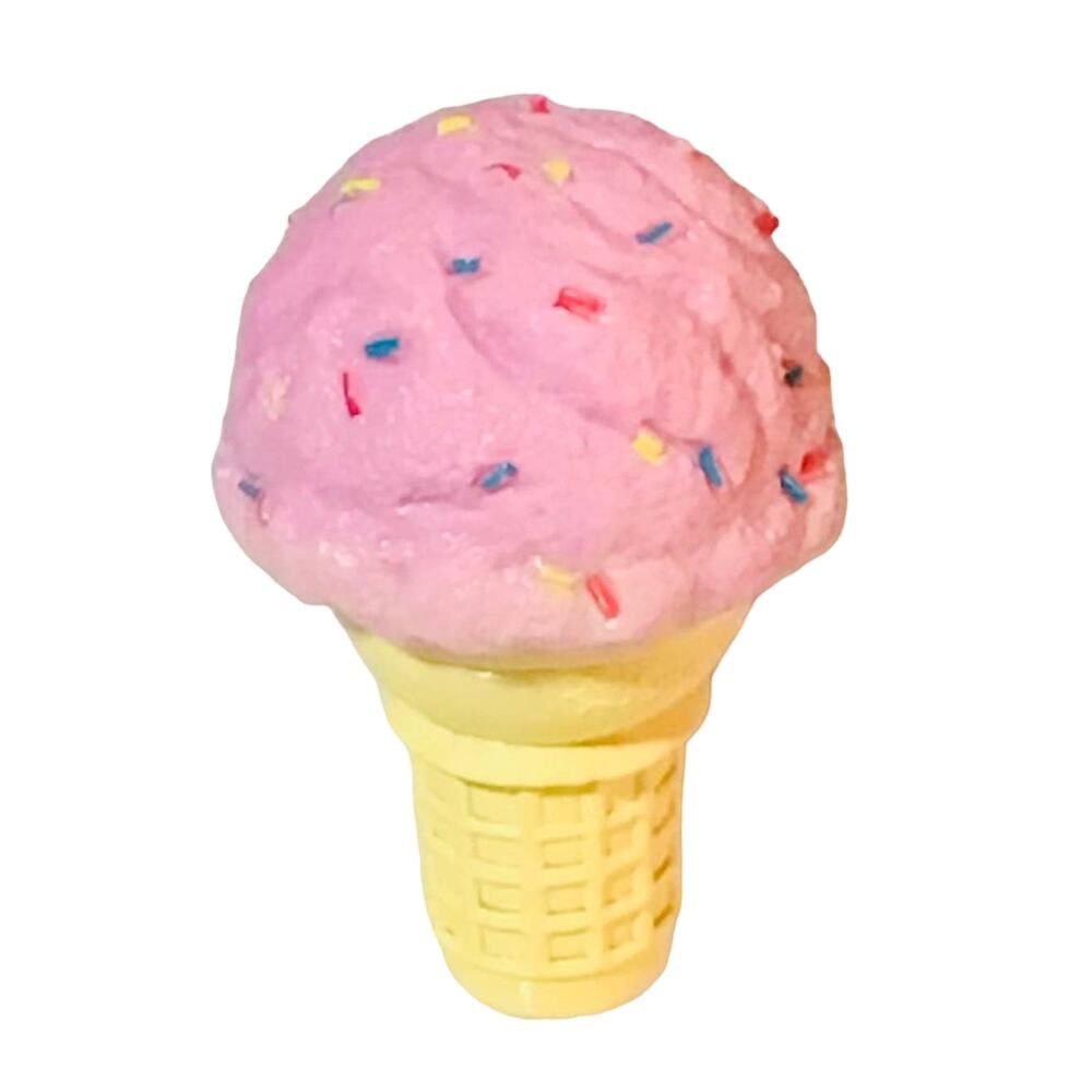 American Girl Doll Ice Cream Cone Pink Strawberry Summer Pool Food Accessory Toy